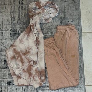 PINK Tie-Dye Hoodie and Joggers Set